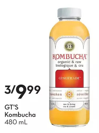 Sobeys Gt's kombucha offer
