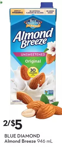 Sobeys Blue diamond almond breeze offer