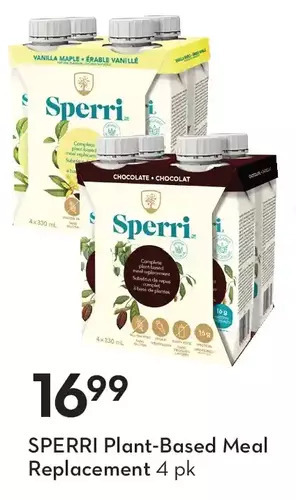 Sobeys Sperri plant-based meal replacement offer