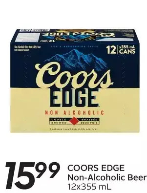 Sobeys Coors edge non-alcoholic beer offer
