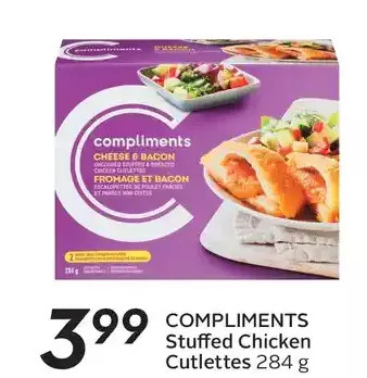 Sobeys Compliments stuffed chicken cutlettes offer