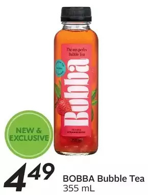 Sobeys Bobba bubble tea offer