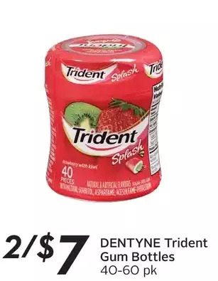 Sobeys Dentyne trident gum bottles offer