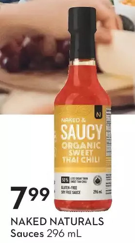 Sobeys Naked naturals sauces offer