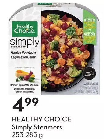 Sobeys Healthy choice simply steamers offer