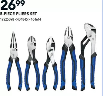 RONA Kobalt 5-piece pliers set offer