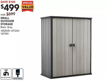 RONA Small outdoor storage offer