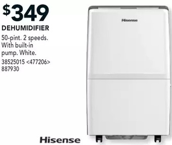 RONA Hisense dehumidifier offer