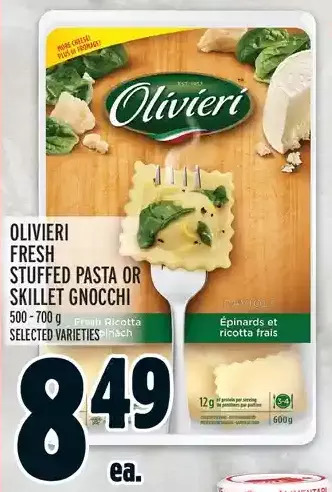 Metro Olivieri fresh stuffed pasta or skillet gnocchi offer