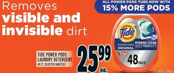 Metro Tide power pods laundry detergent offer