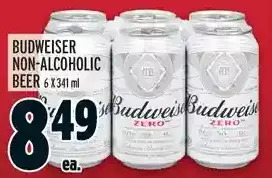 Metro Budweiser non-alcoholic beer offer