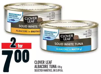Metro Clover leaf albacore tuna offer