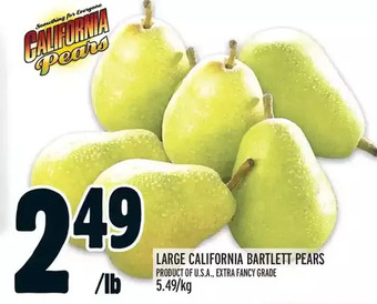 Metro Large california bartlett pears offer