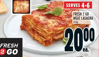 Metro Fresh 2 go meat lasagna offer