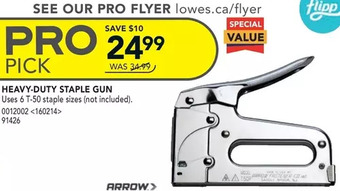 Arrow heavy-duty staple gun