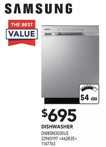 Lowe's Samsung dishwasher offer