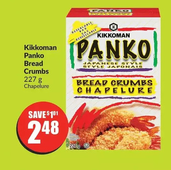 FreshCo Kikkoman panko bread crumbs offer