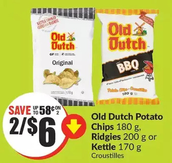 FreshCo Old dutch potato chips, ridgies or kettle offer