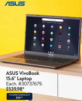 Walmart Asus vivobook 15.6" laptop offer