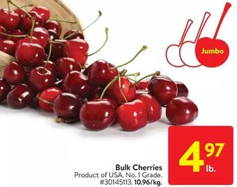 Walmart Bulk cherries offer