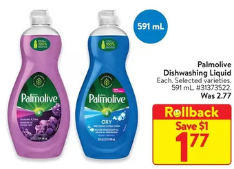 Walmart Palmolive dishwashing liquid offer