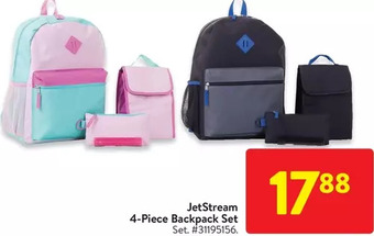 Walmart Jetstream 4-piece backpack set offer