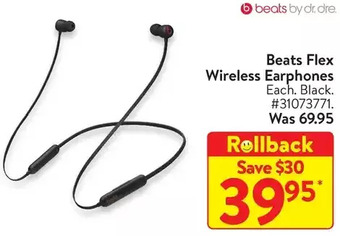 Walmart Beats flex wireless earphones offer