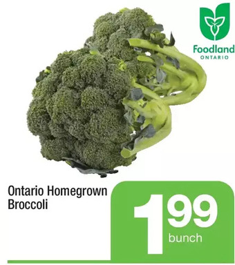 Highland Farms Ontario homegrown broccoli offer