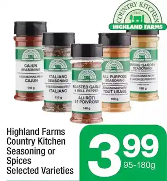 Highland Farms Highland farms country kitchen seasoning or spices offer