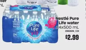 Loblaws Nestle pure life water offer