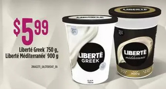 Loblaws Liberte greek liberte mediterranee offer