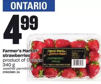 Loblaws Farmer's market strawberries offer