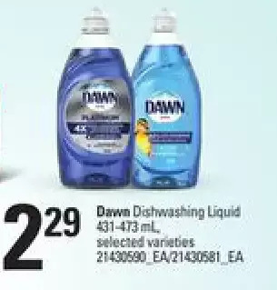 Loblaws Dawn dishwashing liquid offer