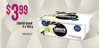 Loblaws Liberté greek 4 x 100 g offer