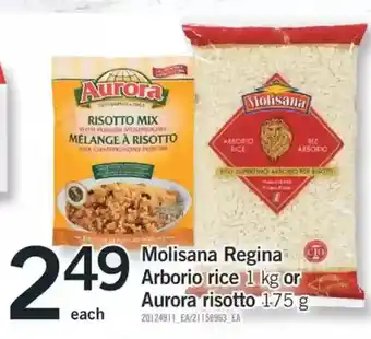 Fortinos Molisana regina arborio rice or aurora risotto offer