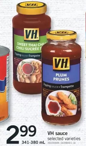 Fortinos Vh sauce offer