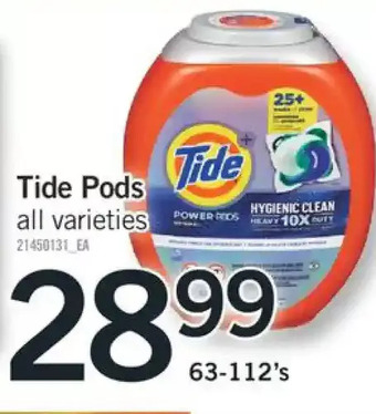 Fortinos Tide pods offer