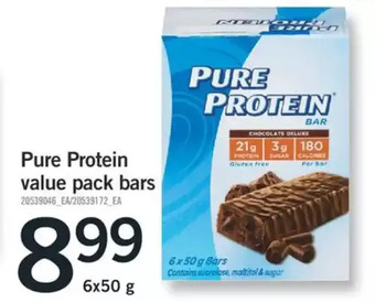 Fortinos Pure protein value pack bars offer