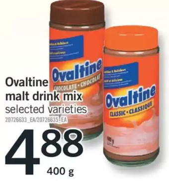 Fortinos Ovaltine malt drink mix offer