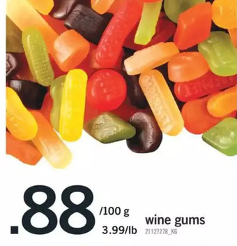 Fortinos Wine gums offer