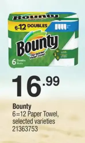 Fortinos Bounty paper towel offer