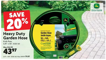 Home Hardware Heavy duty garden hose 5/8" x 50' | 5/8" x 100' offer