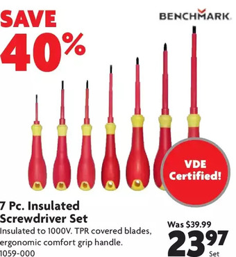 Home Hardware 7 pc. insulated screwdriver set offer