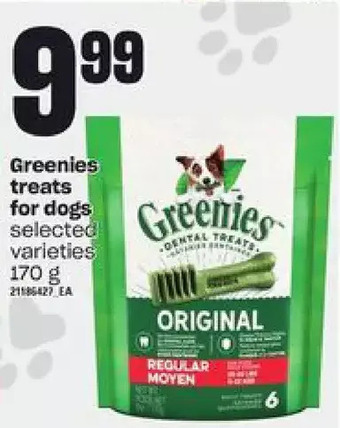 Zehrs Markets Greenies treats for dogs offer