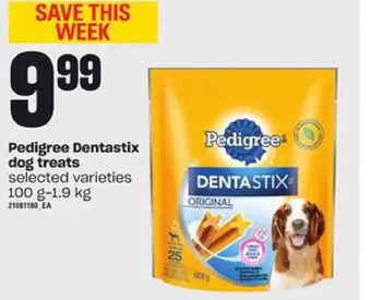 Zehrs Markets Pedigree dentastix dog treats offer