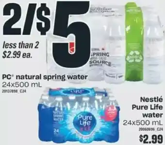 Valu-mart Pc natural spring water | nestle pure life water offer