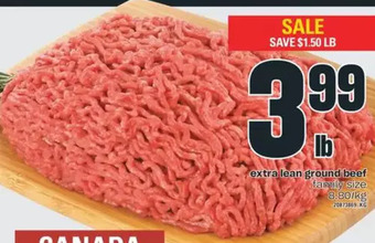 Independent Grocer Extra lean ground beef offer