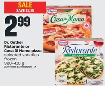 Independent Grocer Dr. oetker ristorante or casa di mama pizza offer