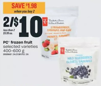 Independent Grocer Pc frozen fruit offer
