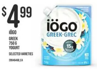 Independent Grocer Iögo greek yogurt offer